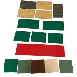 LEGOS LOT 16 Baseplates--SEE PICS-- *5–6X6***1-6X24***3-6X8***2-6X12***5-10x6